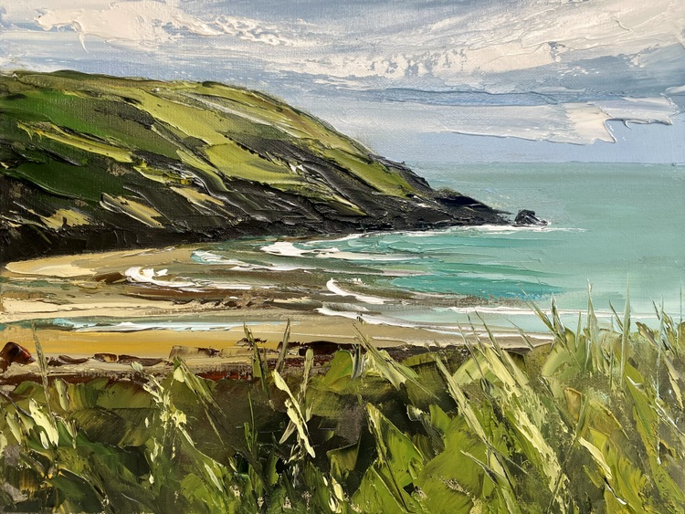 Lara Smith artist, Manorbier, oil painting